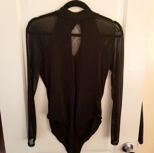 Black Sheer bodysuit